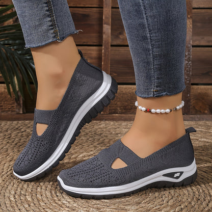 Breathable Knit Slip On Sneakers