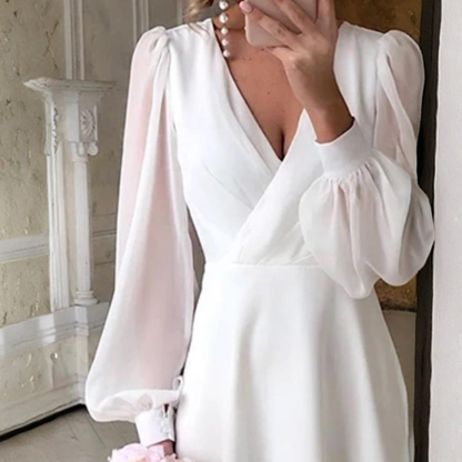 Romantic Puff Sleeve Wedding Dress