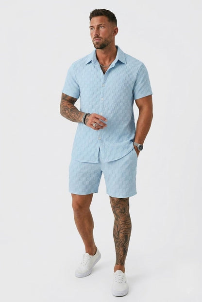 Casual Summer Set - Comfortable Shirt and Shorts for Effortless Style 1