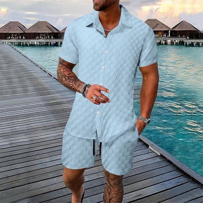 Casual Summer Set - Comfortable Shirt and Shorts for Effortless Style 2