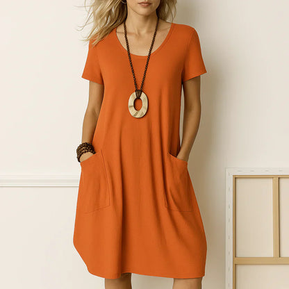 Chic Midi Dress Tummy Coverage