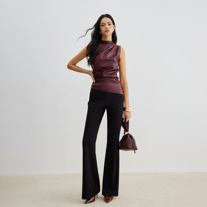 Chic Faux Leather Tank Top for Effortless Style and Versatile Fashion 2