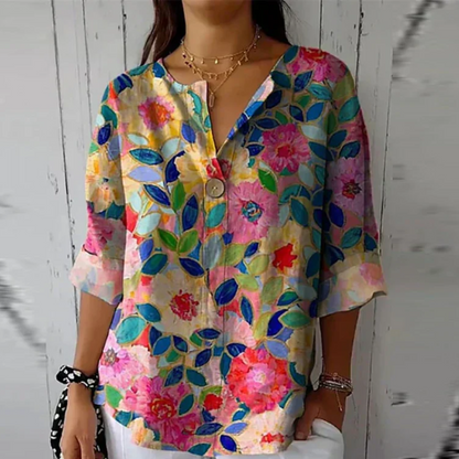 Chic Floral Print Blouse for Effortless Summer Style and Comfort 4