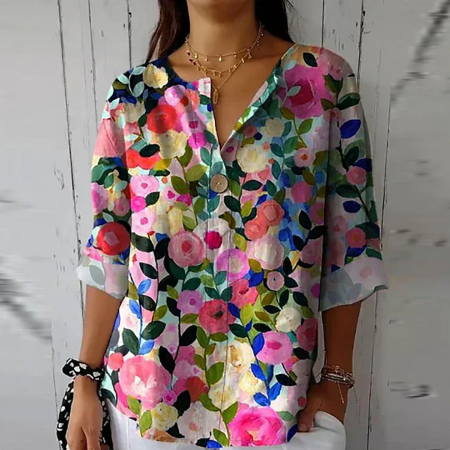 Chic Floral Print Blouse for Effortless Summer Style and Comfort 5