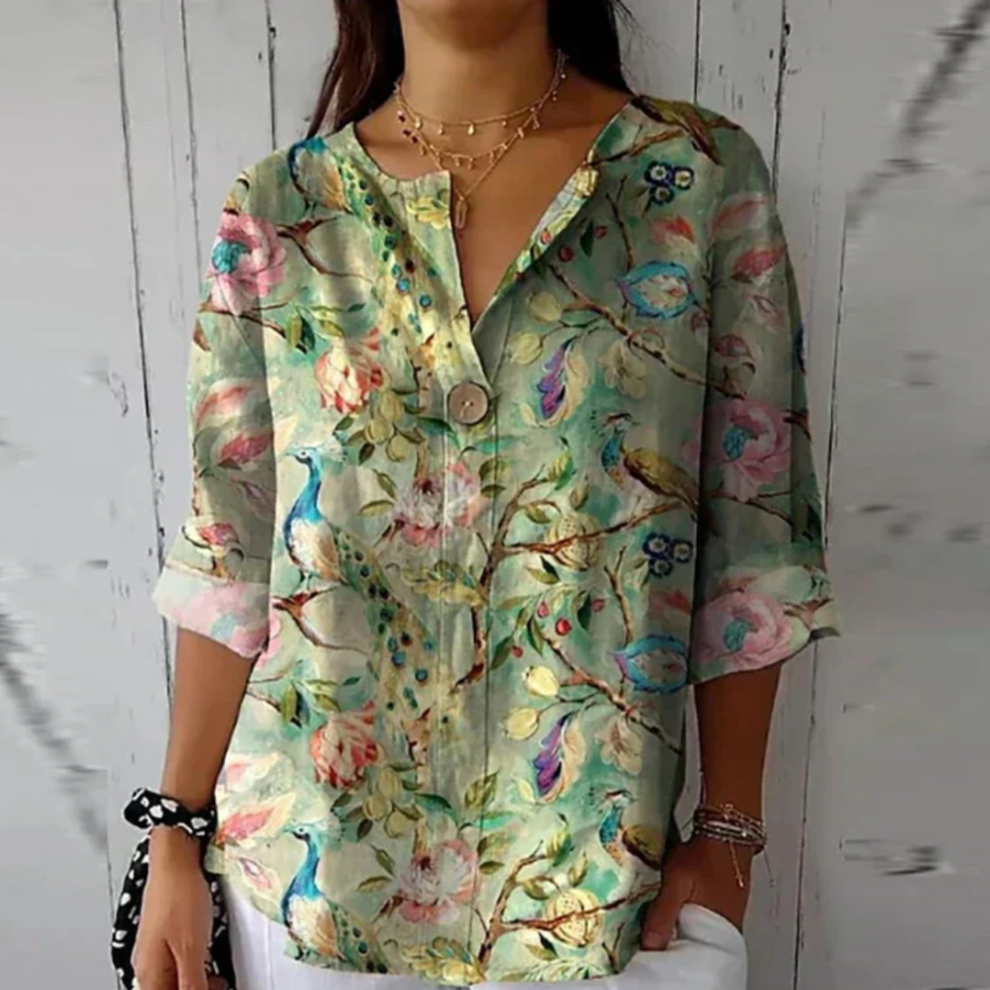 Chic Floral Print Blouse for Effortless Summer Style and Comfort 6