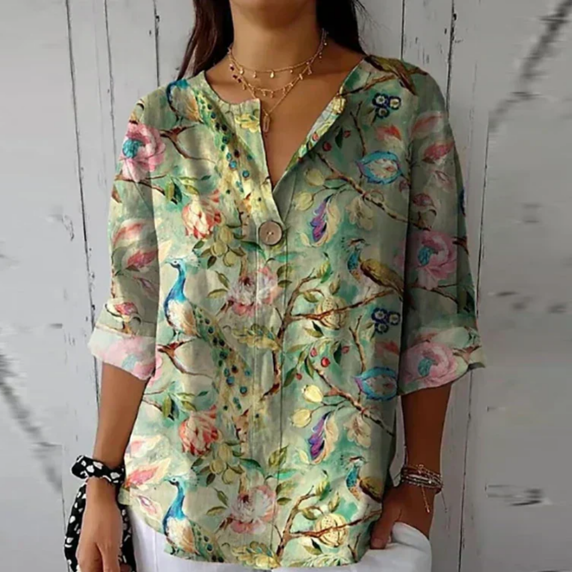 Chic Floral Print Blouse for Effortless Summer Style and Comfort 6