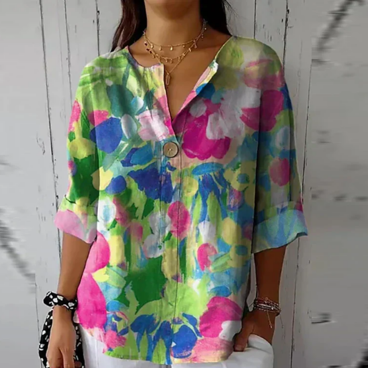 Chic Floral Print Blouse for Effortless Summer Style and Comfort 7