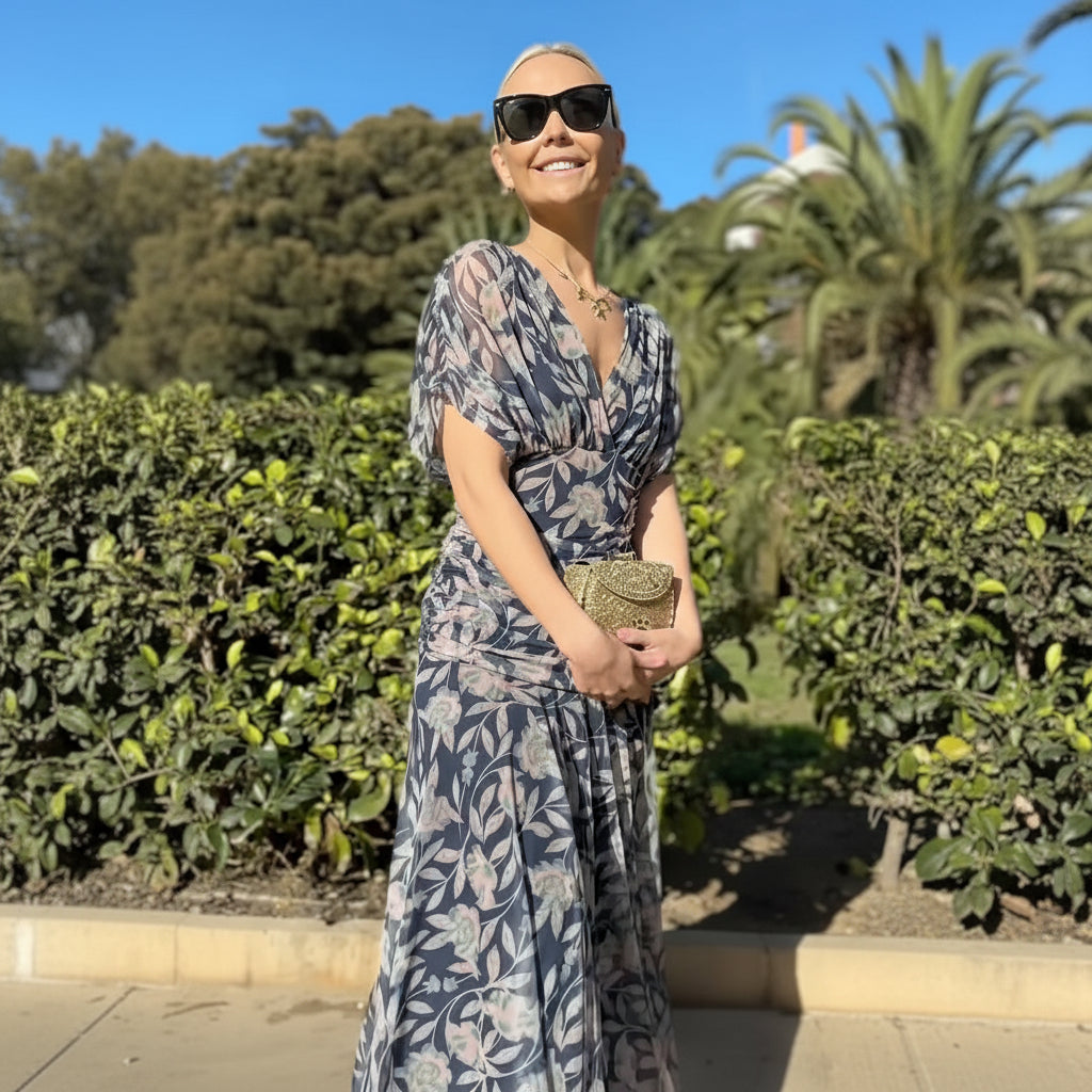 Chic Off-Shoulder Printed Summer Dress for Effortless Style and Comfort 7