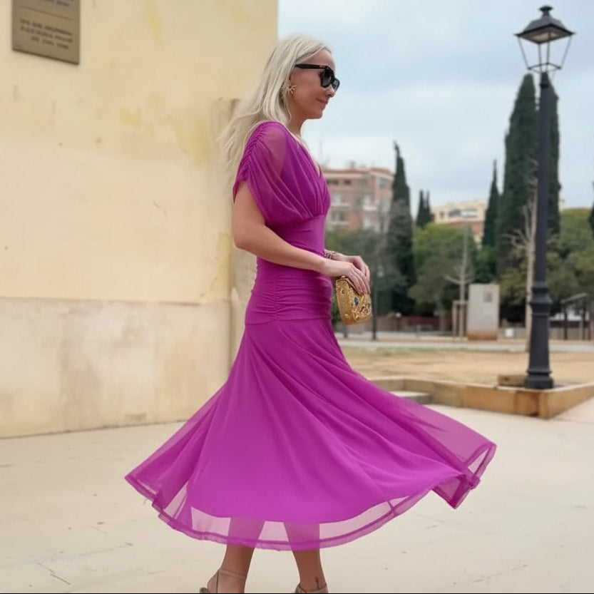 Chic Off-Shoulder Printed Summer Dress for Effortless Style and Comfort 9