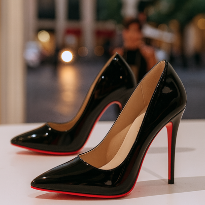 Glossy Patent Leather Stilettos