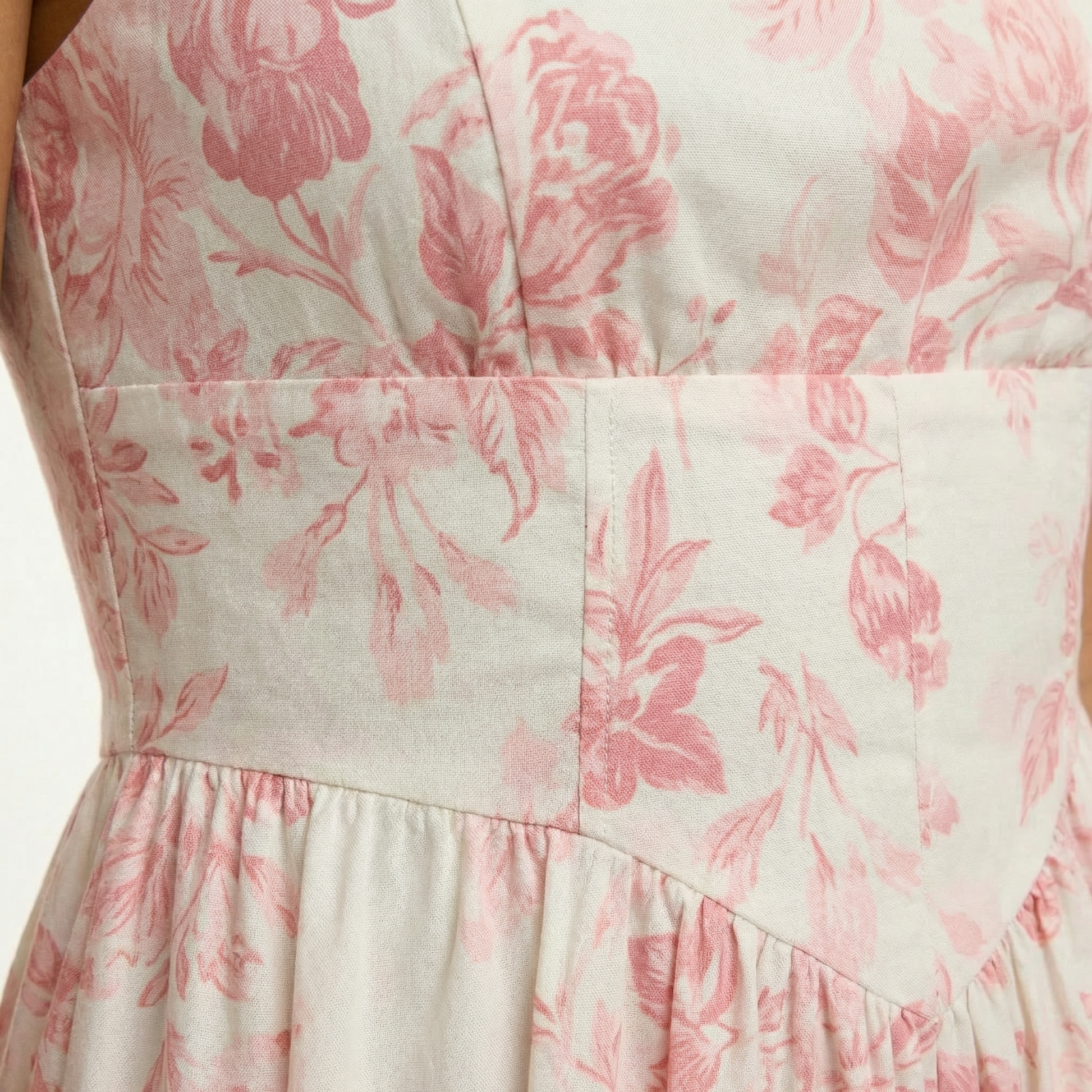 Coral Floral Midi Dress for Effortless Summer Style and Comfort 3