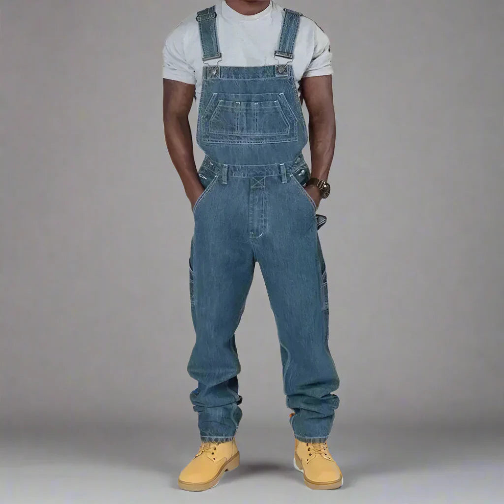 Straight Leg Utility Overall Pant