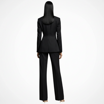 Elegant Blazer and Wide Leg Trousers Set for Timeless Style 5