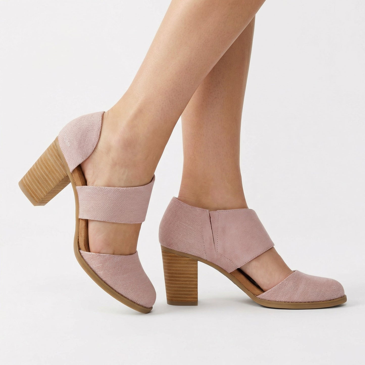 Elegant Closed Toe Wedge Heels with 3-Inch Leather-Wrapped Heel 2