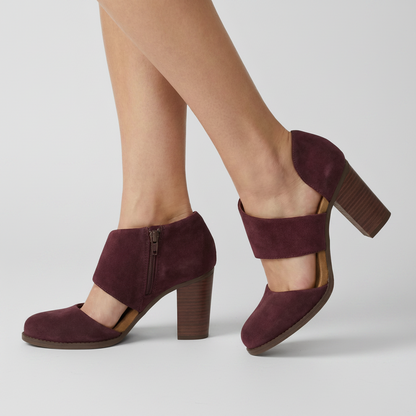 Elegant Closed Toe Wedge Heels with 3-Inch Leather-Wrapped Heel 4