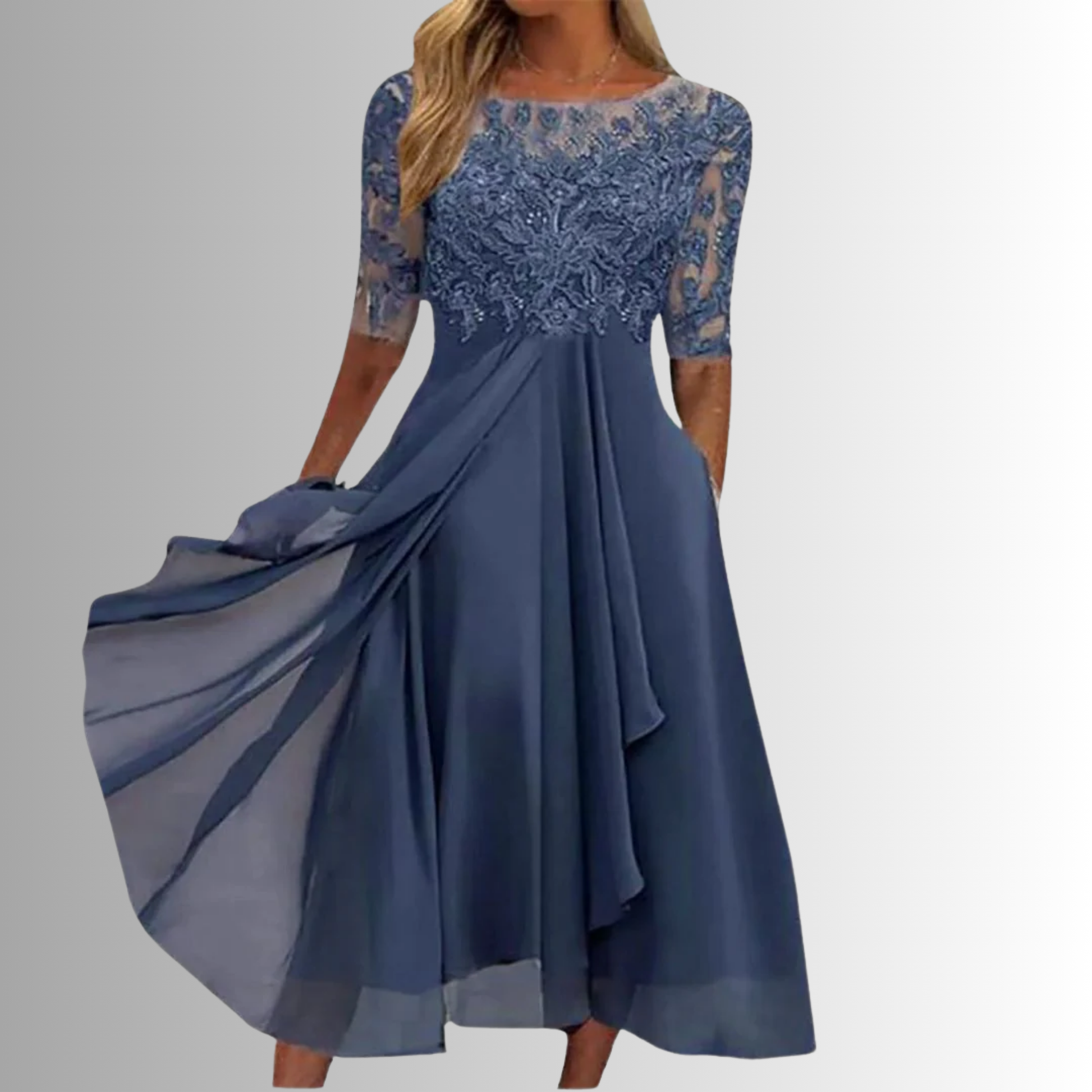 Elegant Lace Cocktail Dress for Wedding Guests and Formal Events 0