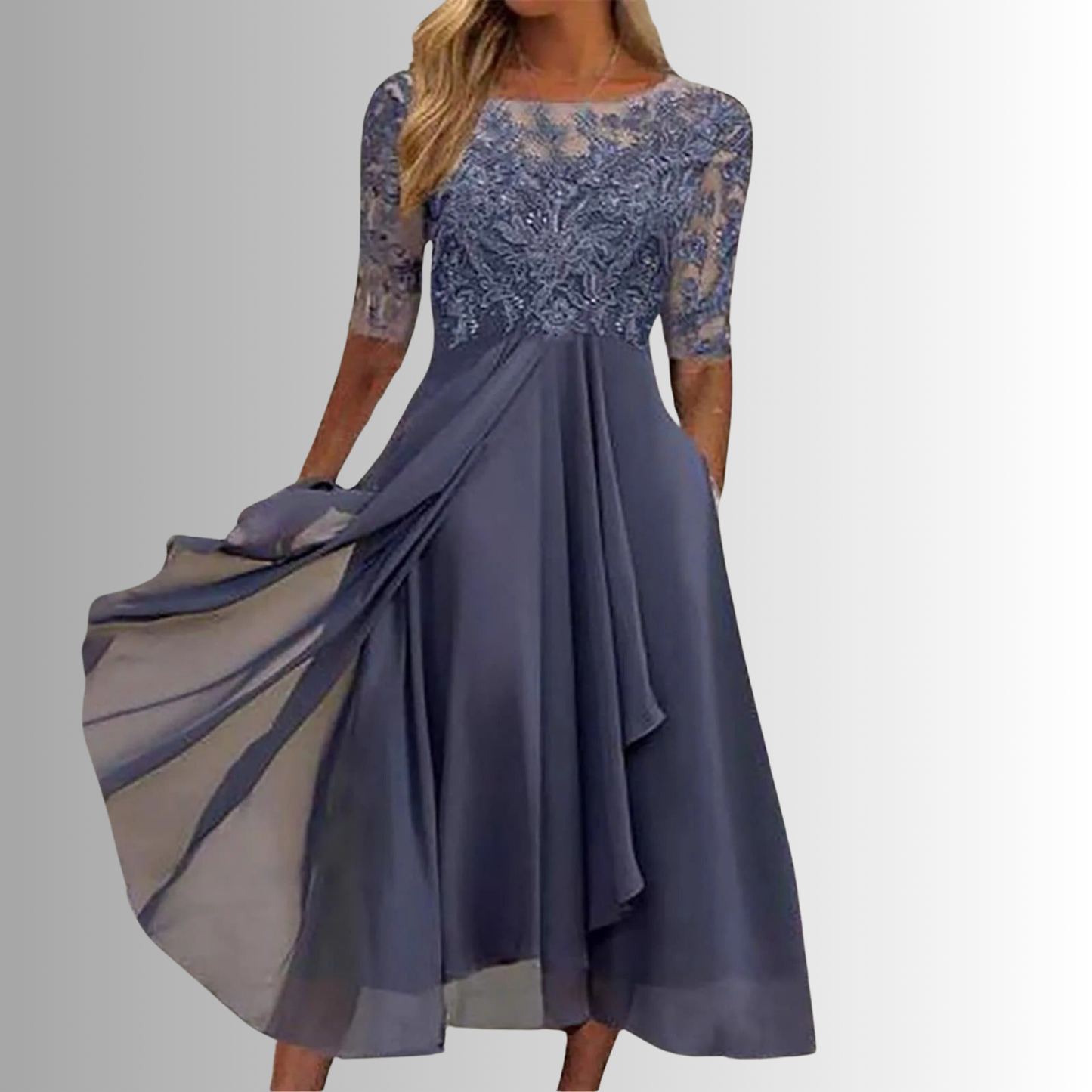 Elegant Lace Cocktail Dress for Wedding Guests and Formal Events 5