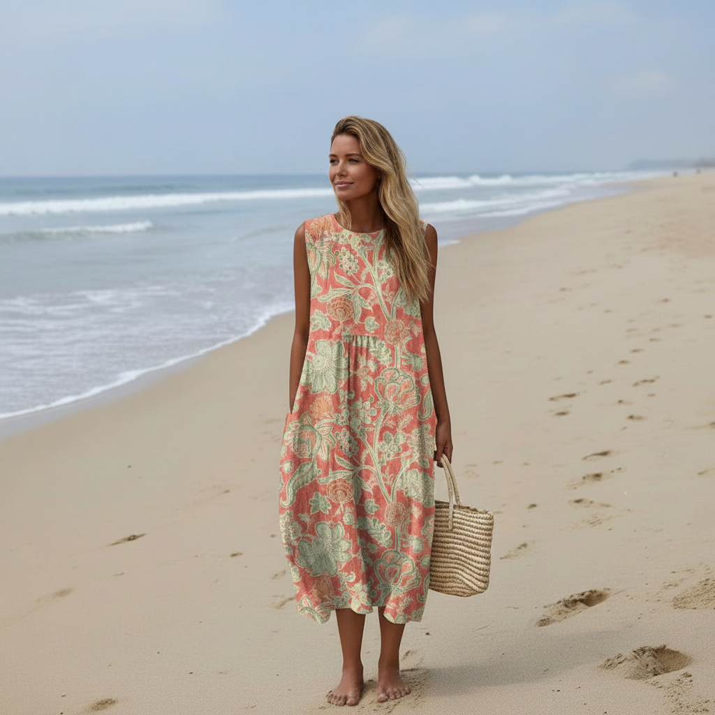 Elegant Lightweight Summer Dress - Flattering Fit, Versatile Style for Spring 0