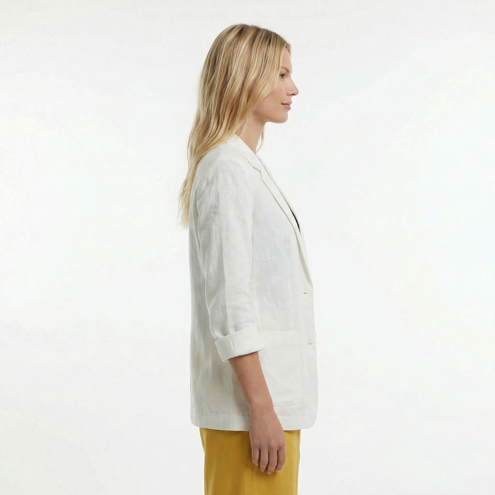 Elegant Linen Blazer - Lightweight Breathable Fabric for Effortless Style 4