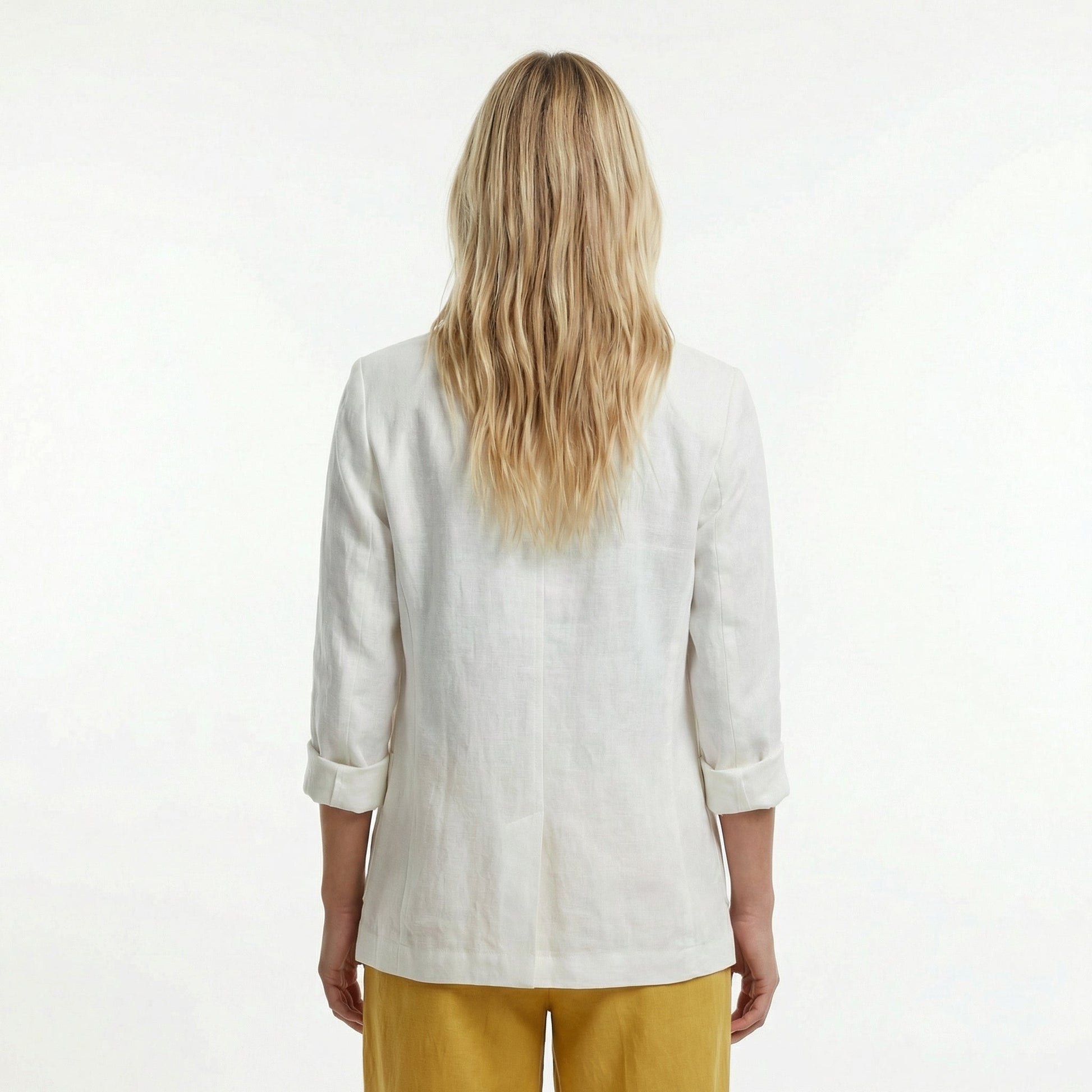 Elegant Linen Blazer - Lightweight Breathable Fabric for Effortless Style 5