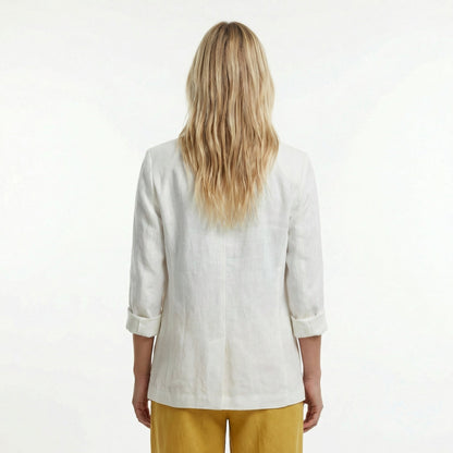 Elegant Linen Blazer - Lightweight Breathable Fabric for Effortless Style 5