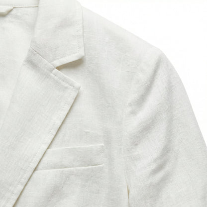 Elegant Linen Blazer - Lightweight Breathable Fabric for Effortless Style 7