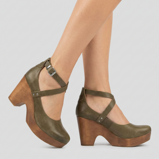 Elegant Wedge Heels for Women with Adjustable Ankle Strap for All-Day Comfort 0