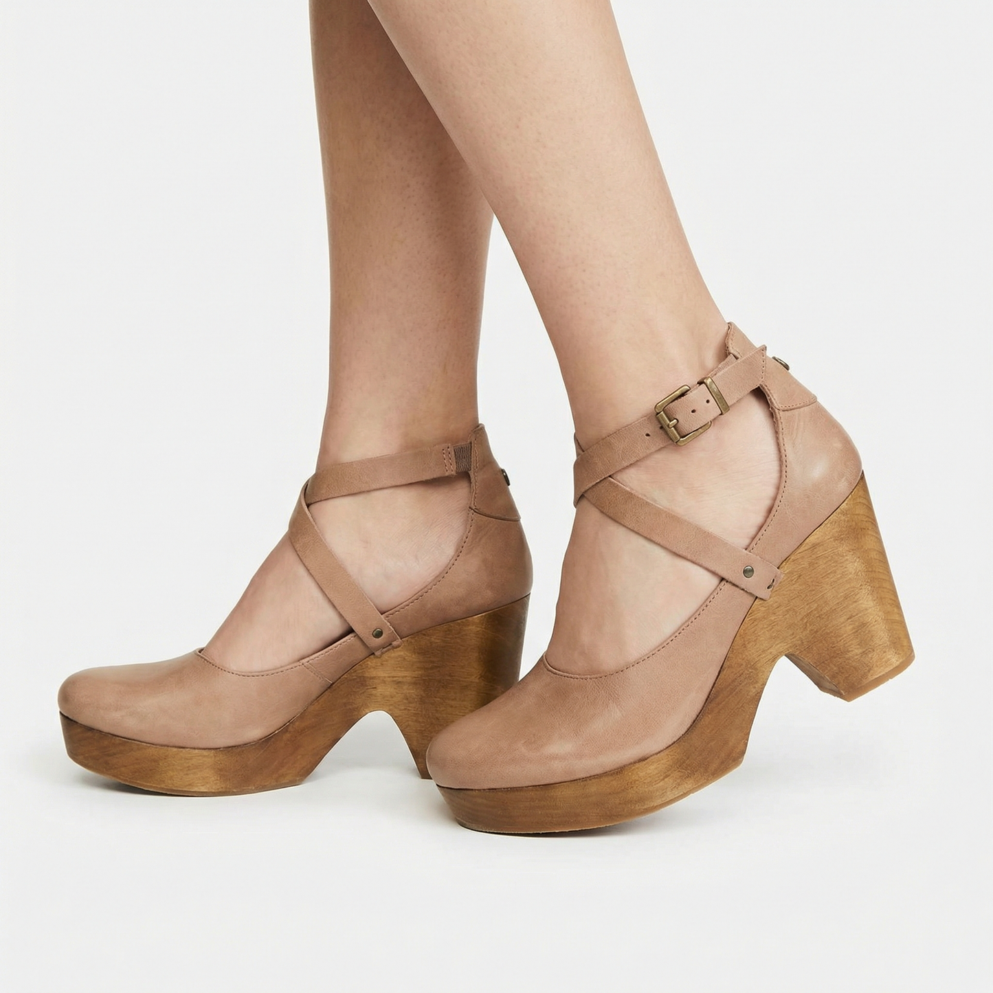 Elegant Wedge Heels for Women with Adjustable Ankle Strap for All-Day Comfort 4