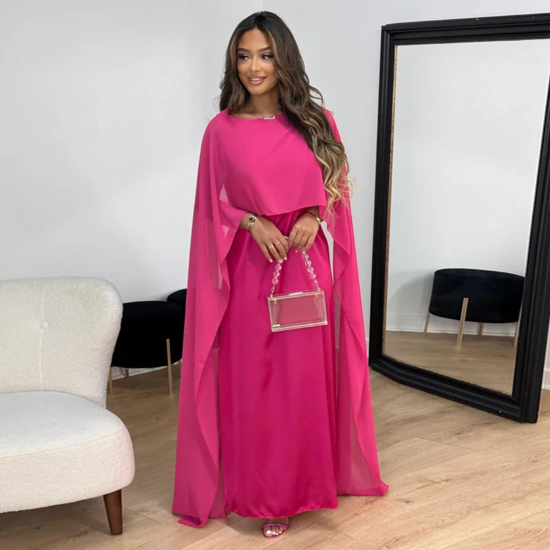 Luxurious Maxi Dress Cape