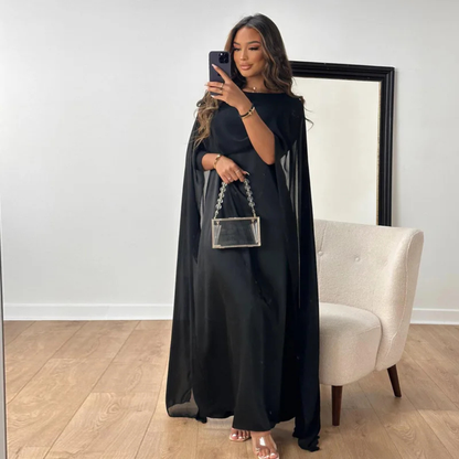 Luxurious Maxi Dress Cape