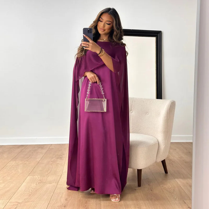 Luxurious Maxi Dress Cape