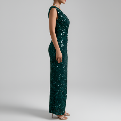 Chic One Shoulder Maxi Dress