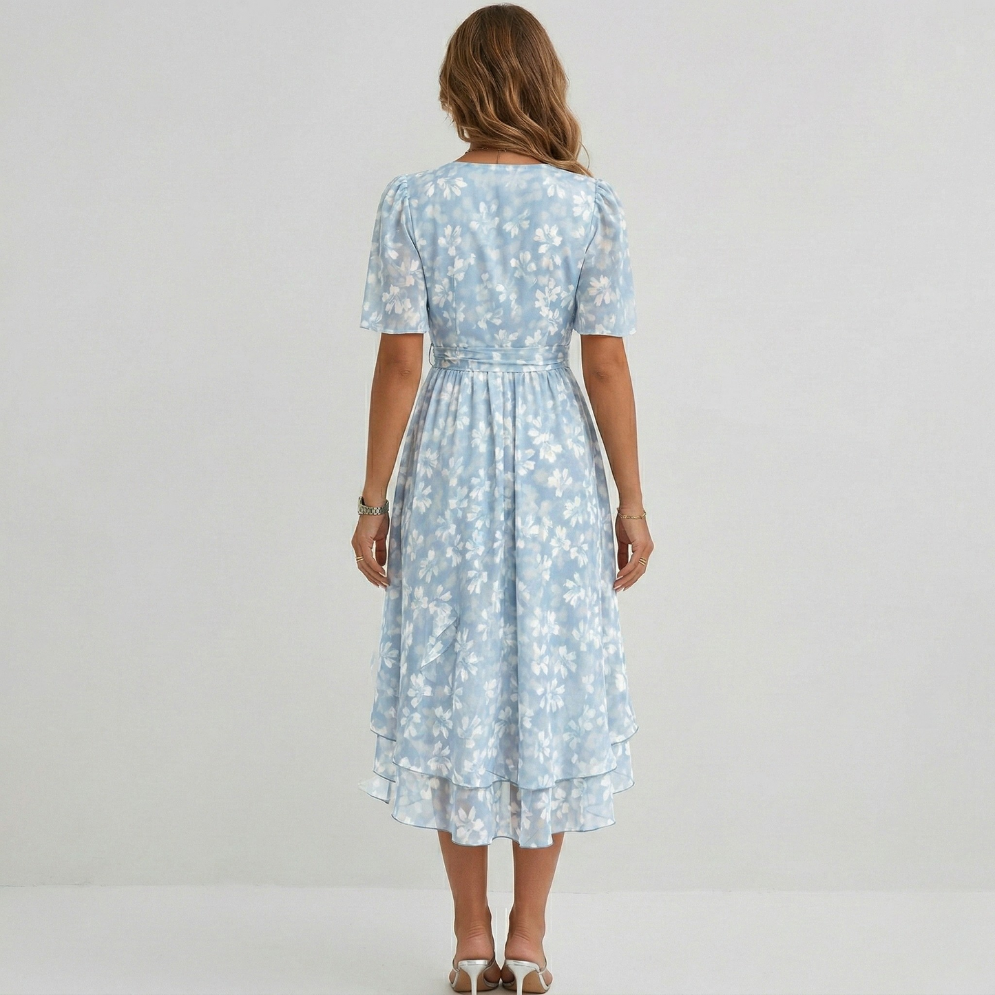 Radiant Floral Midi Dress