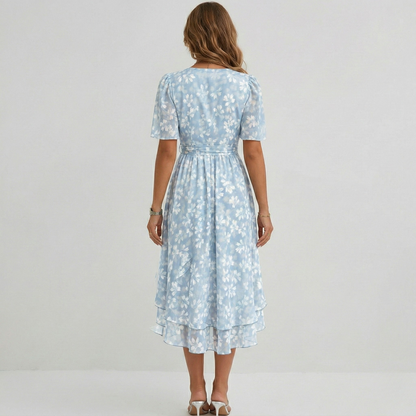 Radiant Floral Midi Dress