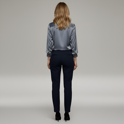 Sleek Blouse V Neck