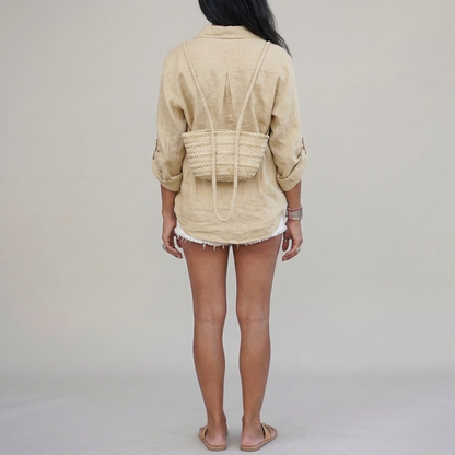 Oversized Summer Top Button Down