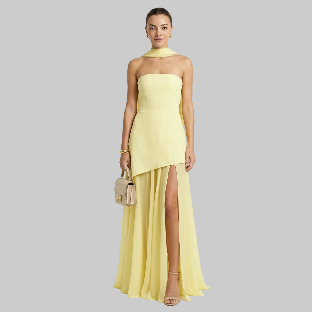 Graceful Chiffon Maxi Dress