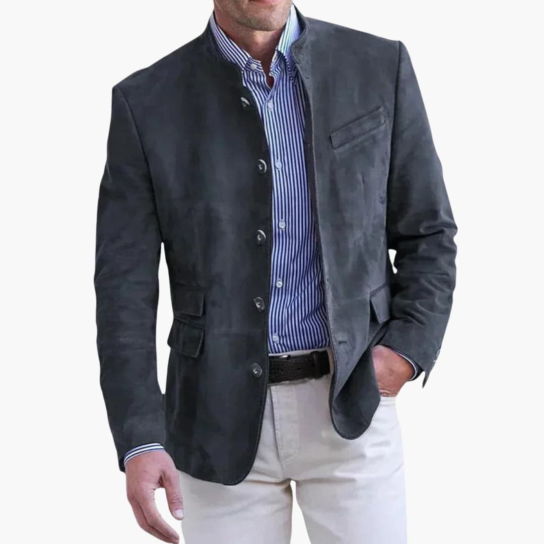Stand Collar Smart Casual Blazer