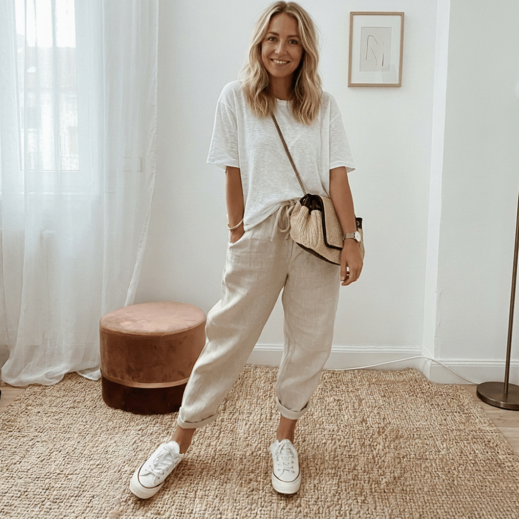 Jenny - Airy Women's Trousers in Cotton-Linen Blend for Comfort & Style 2