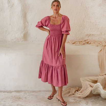 Effortless Linen Midi Dress