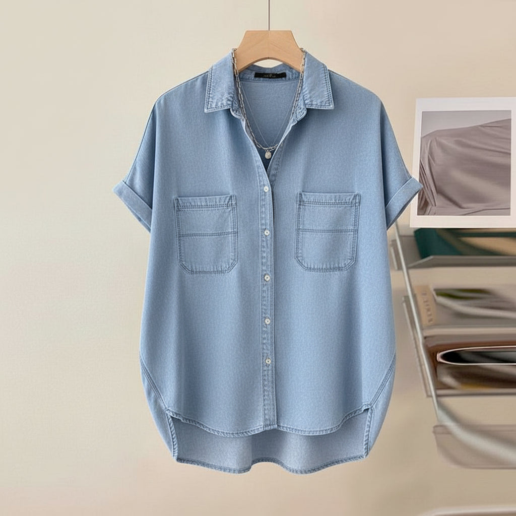 Effortless Denim Blouse