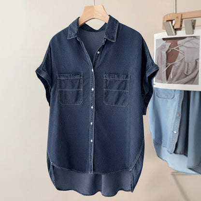 Effortless Denim Blouse