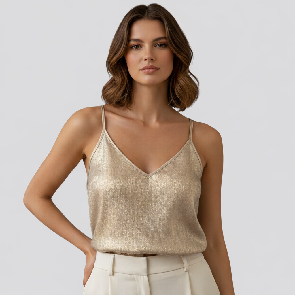 Minimal Cami Top V Neck