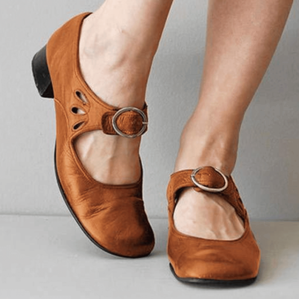 Sleek Buckle Strap Sandals