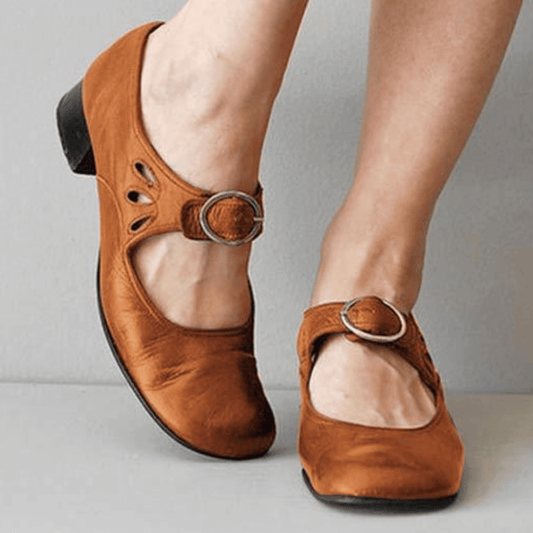Sleek Buckle Strap Sandals