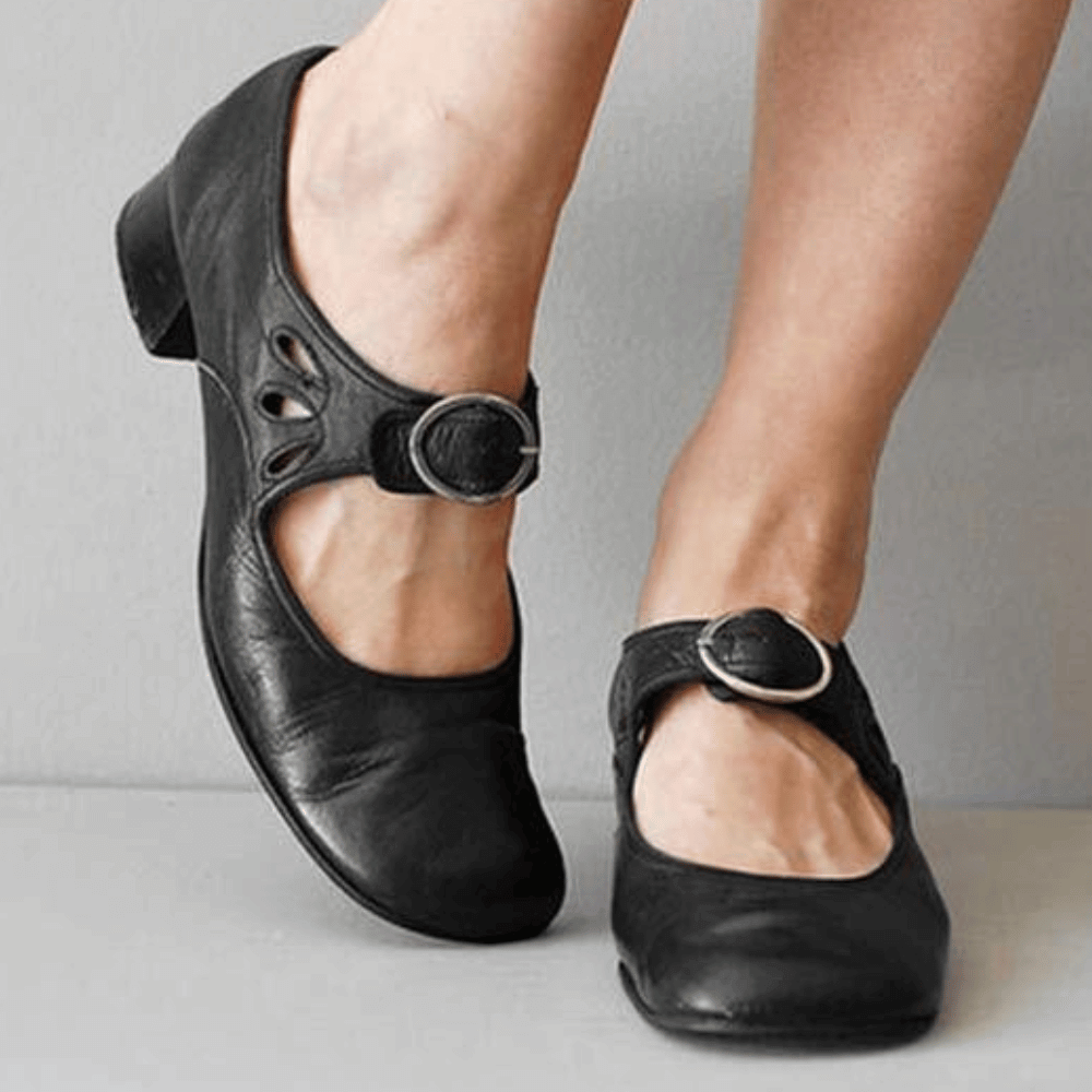Sleek Buckle Strap Sandals