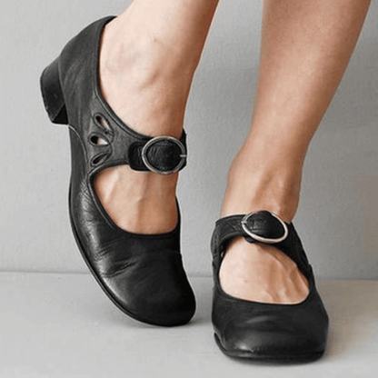 Sleek Buckle Strap Sandals