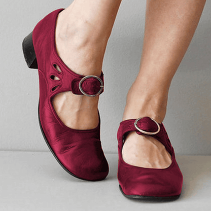 Sleek Buckle Strap Sandals