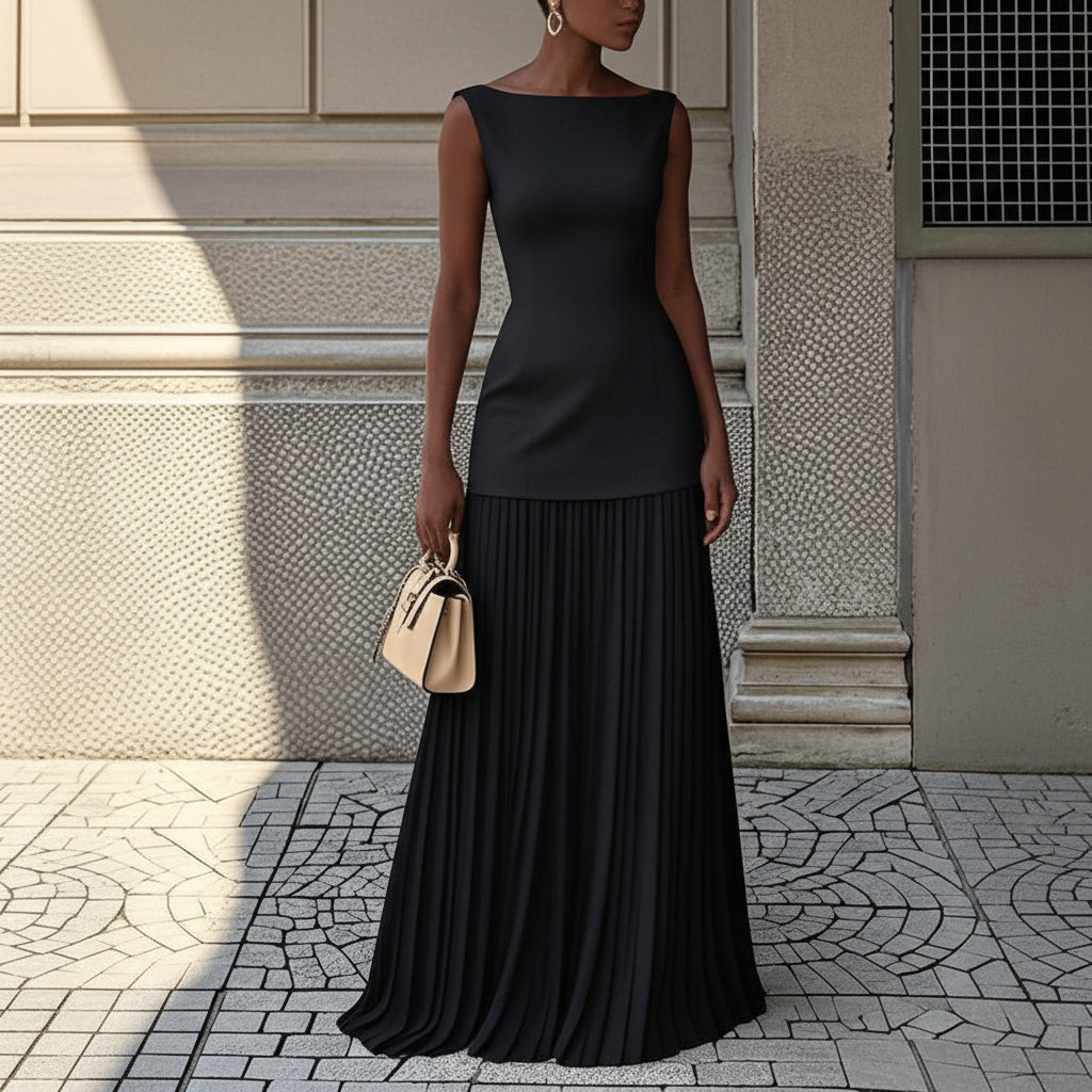 Flowing Pleated Dress