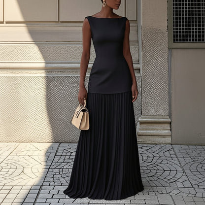 Flowing Pleated Dress